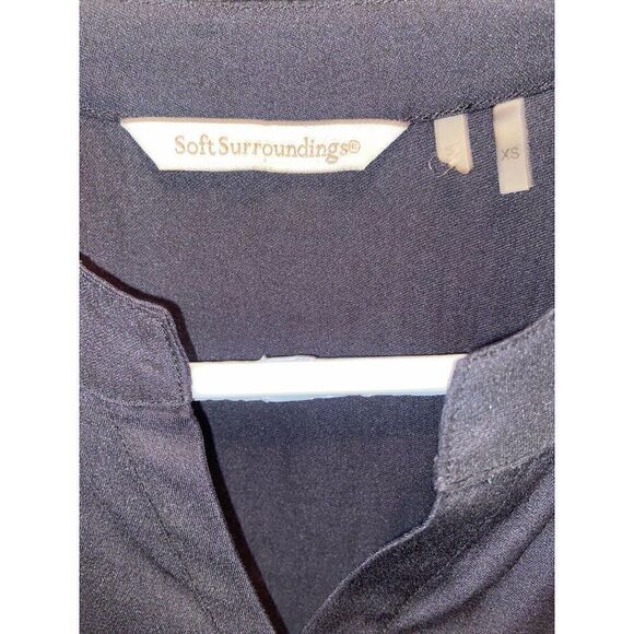 Soft Surroundings In The Study Black Asymmetrical Layered Tunic Size XS - Picture 9 of 10